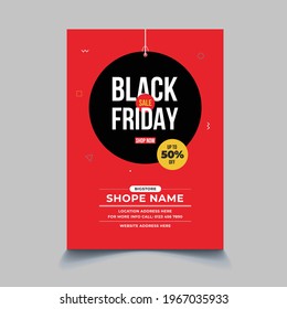 Black Friday Big Sale Flyer Template Design