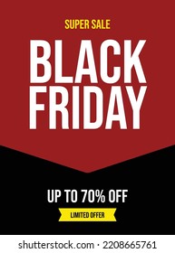 black  Friday big  sale flyer poster or social media post template design