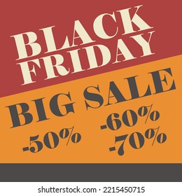 Black Friday Big Sale Flyer Poster Social Media Post Design