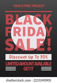 Black Friday Big Sale Flyer Poster Social Media Post Design