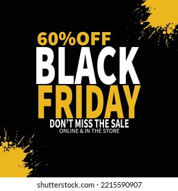 Black Friday Big Sale Flyer Poster Social Media Post Design