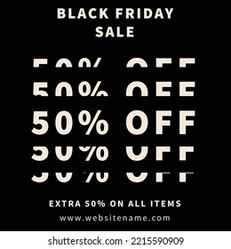 Black Friday Big Sale Flyer Poster Social Media Post Design