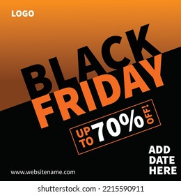 Black Friday Big Sale Flyer Poster Social Media Post Design