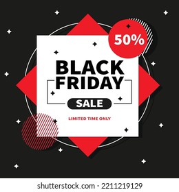 black Friday big sale poster flyer or social media post template design