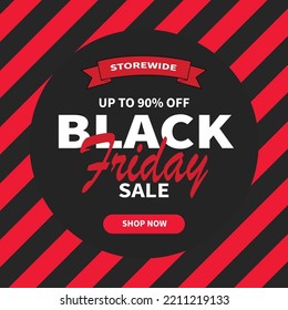 black Friday big sale poster flyer or social media post template design