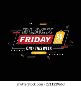 black Friday big sale poster flyer or social media post template design