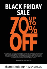 black Friday big sale poster flyer social media post template design