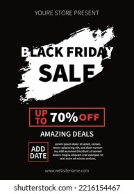 Black Friday Big Sale Poster Flyer Or Social Media Post Design