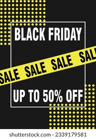 Black Friday big sale poster flyer  or social  media post design