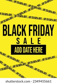 Black Friday big sale poster flyer social media post design