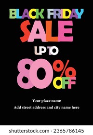 Black Friday big sale poster flyer social media  post  design