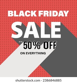 Black Friday big sale poster flyer social media post design