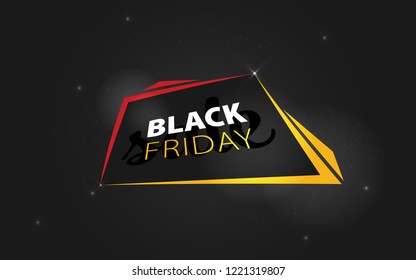 Black Friday. Big sale special offer end of season special offer. Vector illustration.