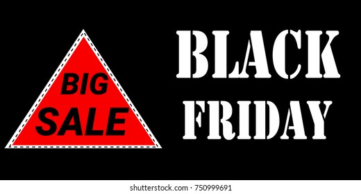 Black Friday big sale vector template, Black Friday design illustration