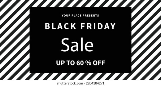 black Friday big sale web banner flyer or social media post design