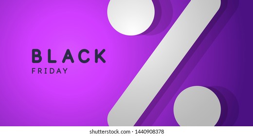 Black friday. Big sales. Bright abstract background of minimalist style. Vector illustration for website design.