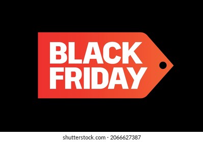 Black Friday Bold Sign Vector