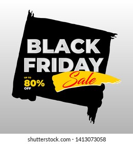Black friday brush sale banner