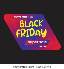 BLACK FRIDAY button  and sale design. 
