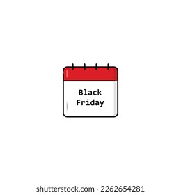 Gráficos vectores del calendario del viernes negro