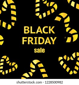 Black Friday Calligraphic Designs. Poster Sale. Vector illustration