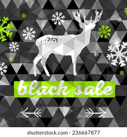 Black Friday Calligraphic Designs. Poster Sale.Typography. Vector illustration.