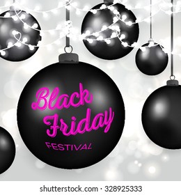 Black Friday Calligraphic Designs. Poster Sale.Typography. Vector illustration 