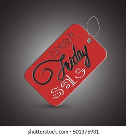 Black Friday Calligraphic Designs | red yellow black label | Sale, Clearance | Vector ILLUSTRATION
