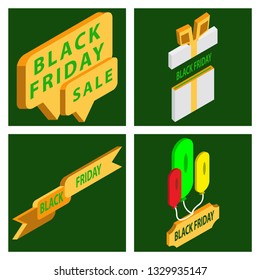 Black Friday Calligraphic Designs . Retro Style Elements . Vintage Ornaments . Sale, Clearance . Vector Set