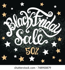 Black Friday Calligraphy Designs | Retro Style Elements | Vintage hand drawn line painting art gift bags and boxes.| Sale poster. Chalk board texture.Vector