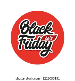 Black friday calligraphy. Handwritten modern brush lettering. Black friday sale. Black Friday sale design template.