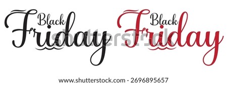 Black friday calligraphy  text on background. Typography design. Vector  illustration. EPS 10