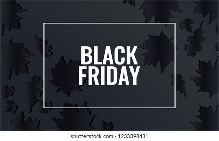 Black friday card or background. vector illustration.