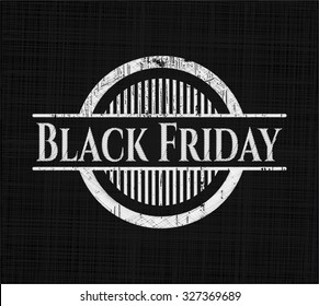 Black Friday chalk emblem
