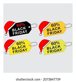 Black Friday, Christmas Offerings, With Santa Hat