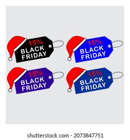 Black Friday, Christmas Offerings, With Santa Hat