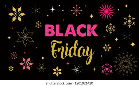 Black Friday, Christmas sale banner, poster