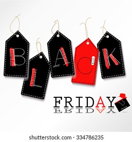Black friday circle logo label