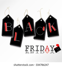 Black friday circle logo label