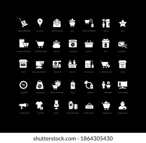 Viernes Negro. Colección de iconos monocromos perfectamente simples para el diseño web, aplicación y los proyectos más modernos. Paquete universal de signos clásicos para vacaciones de categoría.