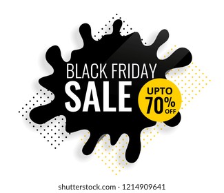 black friday color splash sale template