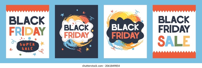 Black Friday. Colorful poster for sale.