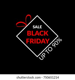 Black friday concept design poster eps 10 vector