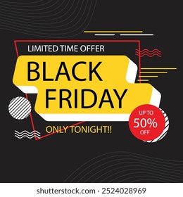 black Friday concept flat design