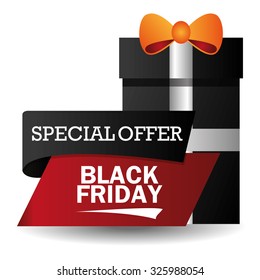 Black Friday concept with sale icons design, vector illustration 10 eps graphic.