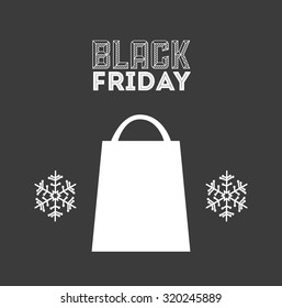 Black Friday concept with  sales icons design, vector illustration eps 10