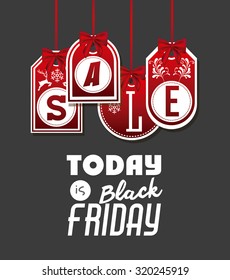 Black Friday concept with  sales icons design, vector illustration eps 10