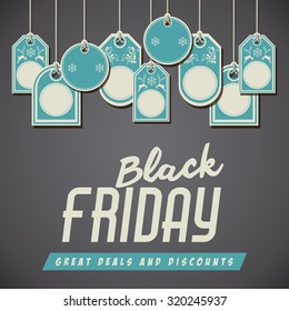 Black Friday concept with  sales icons design, vector illustration eps 10