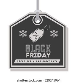 Black Friday concept with  sales icons design, vector illustration eps 10