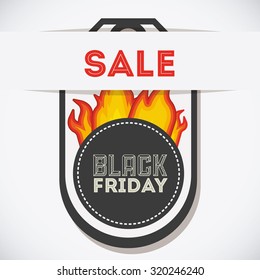 Black Friday concept with  sales icons design, vector illustration eps 10